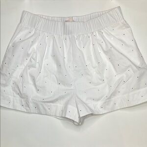 Cinq A Sept White Women's Shorts with Subtle Embellishments.  Never Worn.